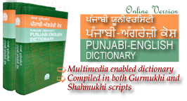 Online Punjabi to English Dictionary